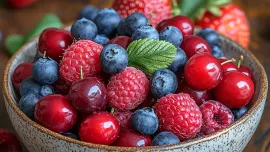 Imagem da notícia Os Incríveis Benefícios das Frutas Vermelhas: Redução da Inflamação e Fortalecimento da Saúde